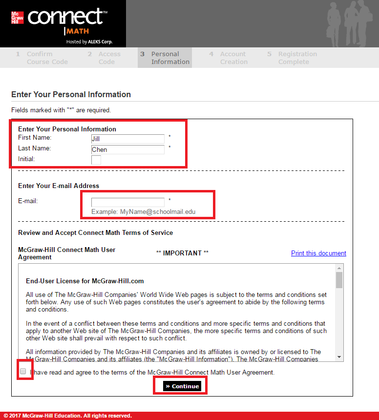 student registration for mcgraw hill connect