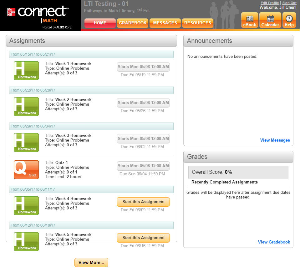 mcgraw hill connect register with code