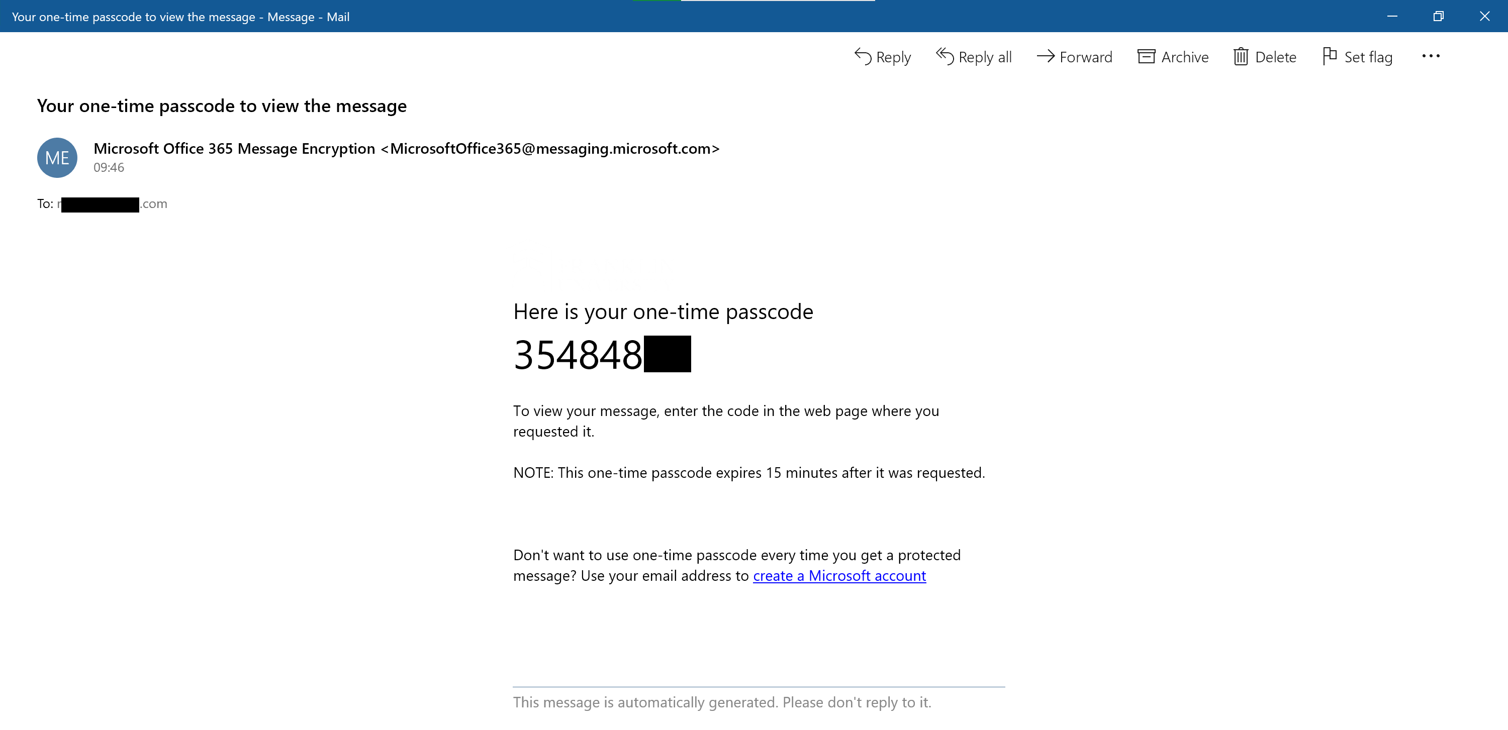 How do I open a protected message? - Microsoft Support